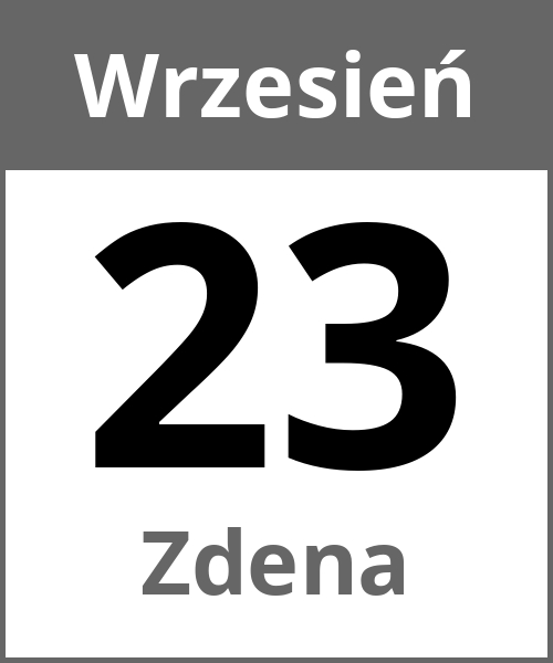 Swieto Zdena Wrzesień 23.9.