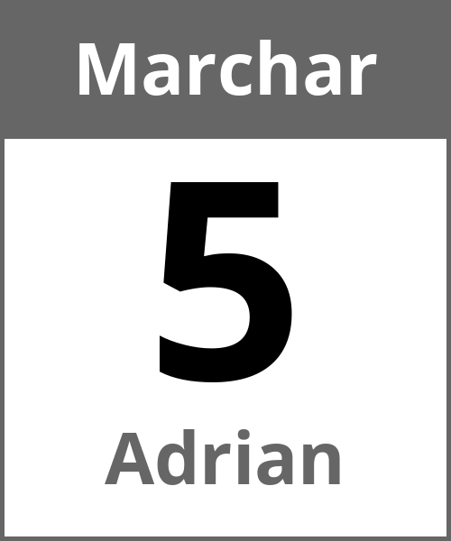 Festa Adrian Marchar 5.3.