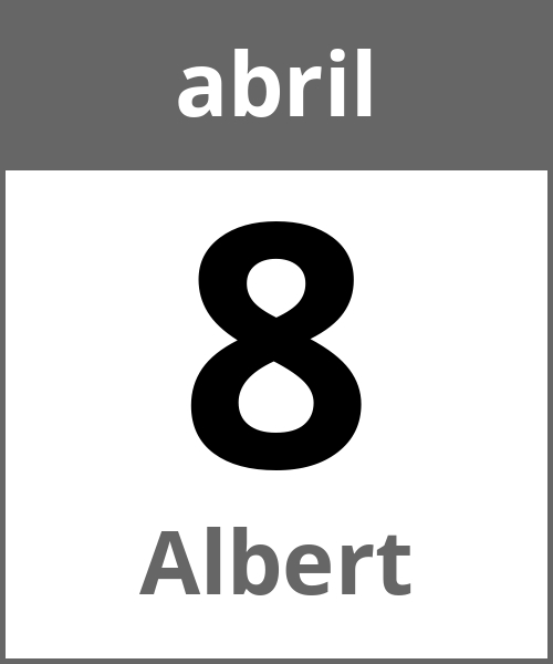 Festa Albert abril 8.4.