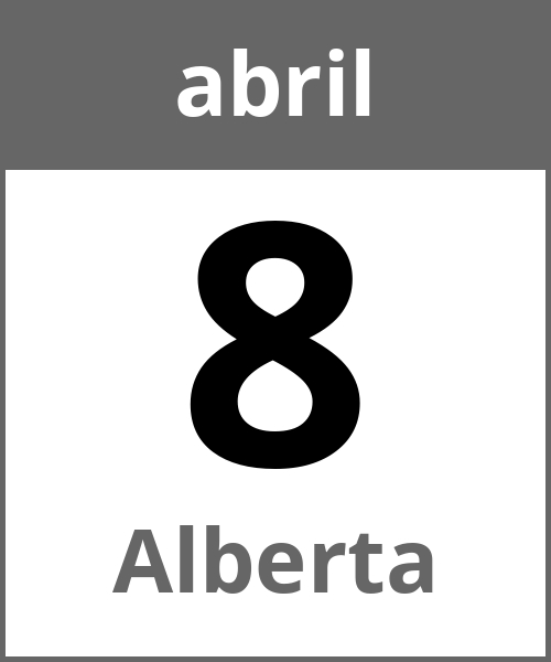 Festa Alberta abril 8.4.