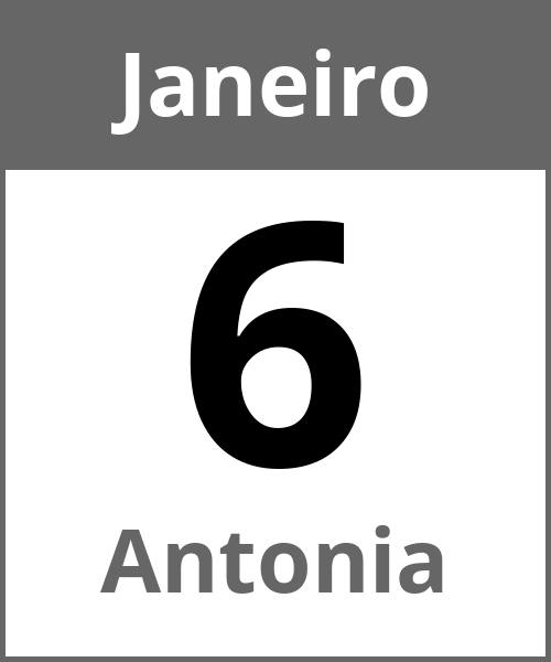 Festa Antonia Janeiro 6.1.