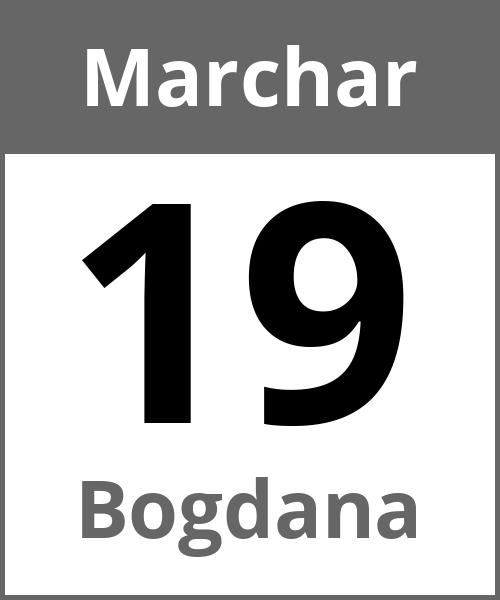 Festa Bogdana Marchar 19.3.