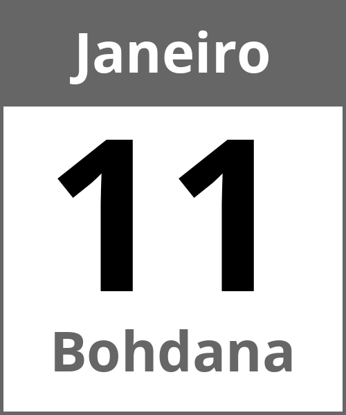 Festa Bohdana Janeiro 11.1.