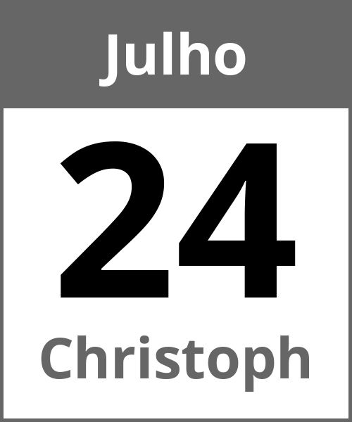 Festa Christoph Julho 24.7.