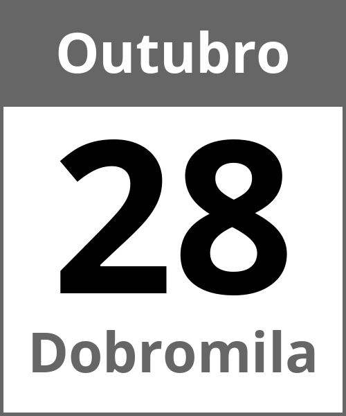 Festa Dobromila Outubro 28.10.