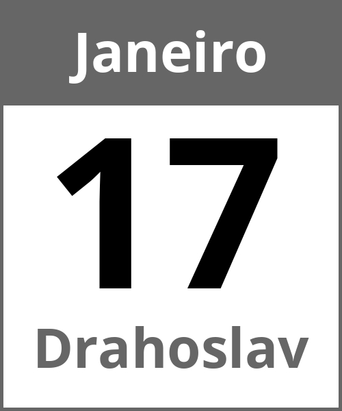 Festa Drahoslav Janeiro 17.1.