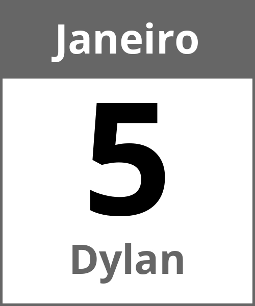 Festa Dylan Janeiro 5.1.