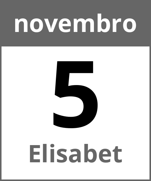 Festa Elisabet novembro 5.11.