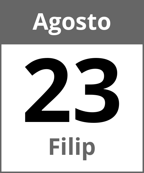 Festa Filip Agosto 23.8.