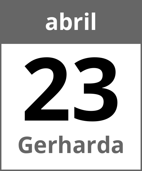 Festa Gerharda abril 23.4.