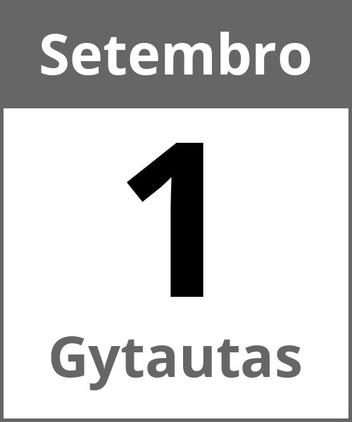 Festa Gytautas Setembro 1.9.