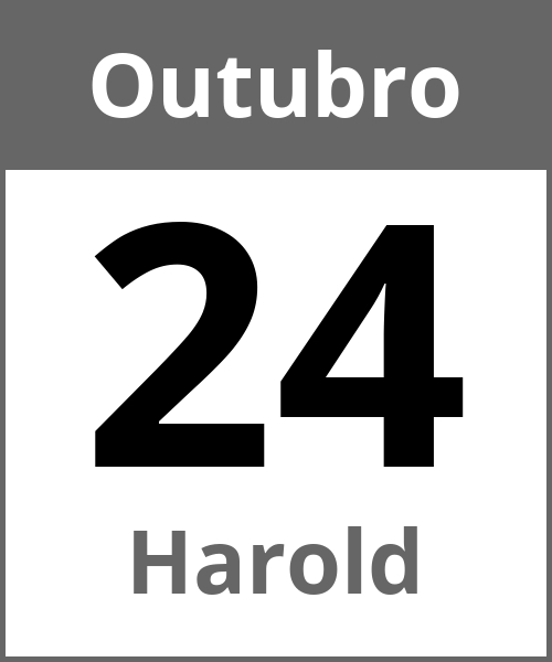 Festa Harold Outubro 24.10.