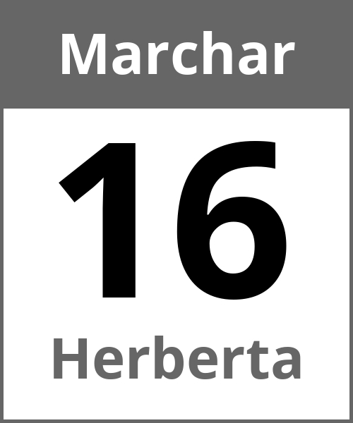 Festa Herberta Marchar 16.3.