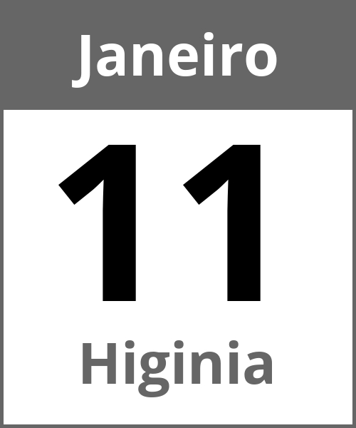 Festa Higinia Janeiro 11.1.