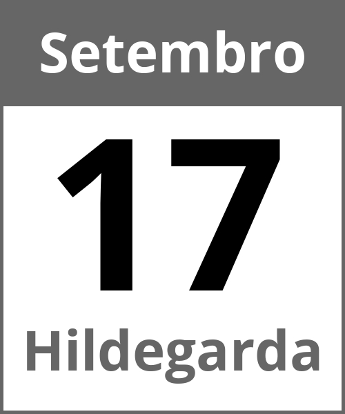 Festa Hildegarda Setembro 17.9.