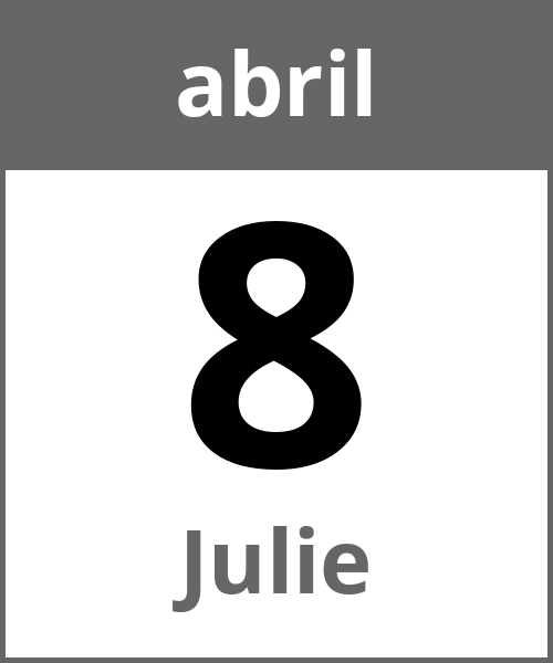 Festa Julie abril 8.4.