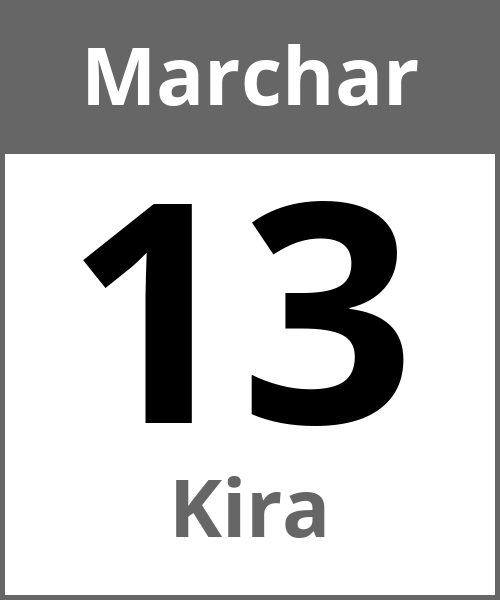 Festa Kira Marchar 13.3.