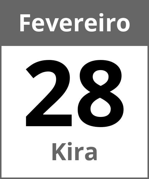 Festa Kira Fevereiro 28.2.