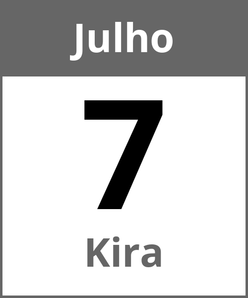 Festa Kira Julho 7.7.