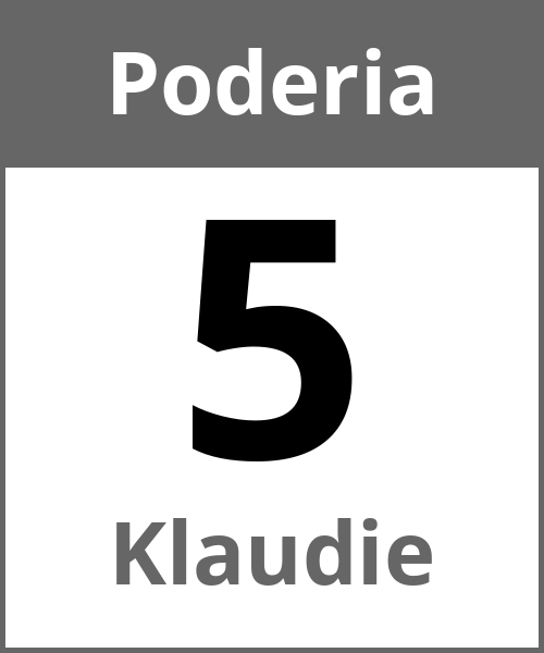 Festa Klaudie Poderia 5.5.