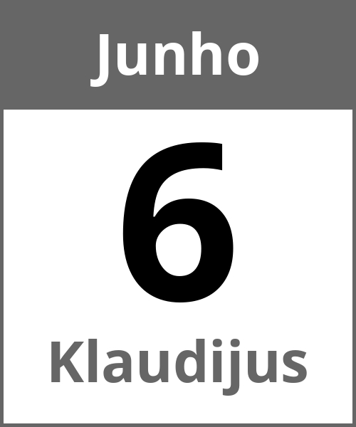 Festa Klaudijus Junho 6.6.