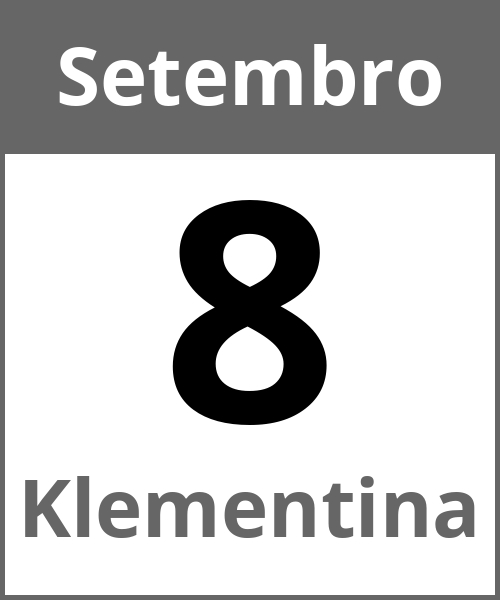 Festa Klementina Setembro 8.9.