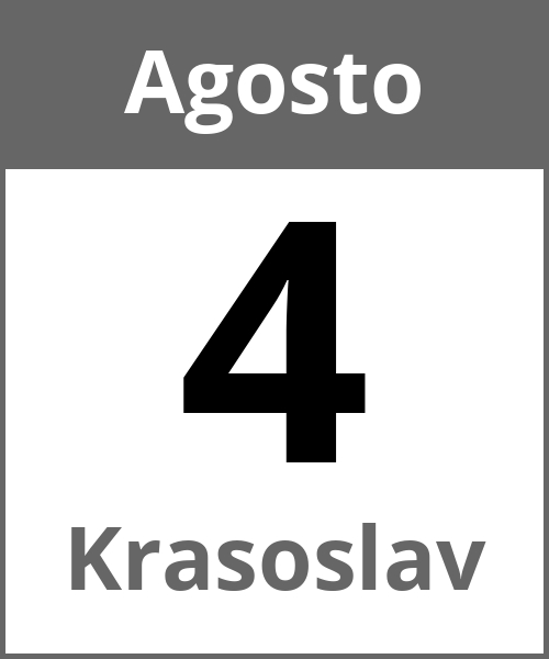 Festa Krasoslav Agosto 4.8.