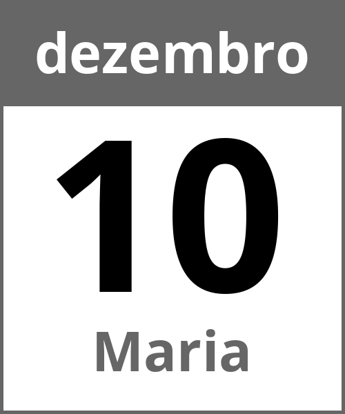 Festa Maria dezembro 10.12.