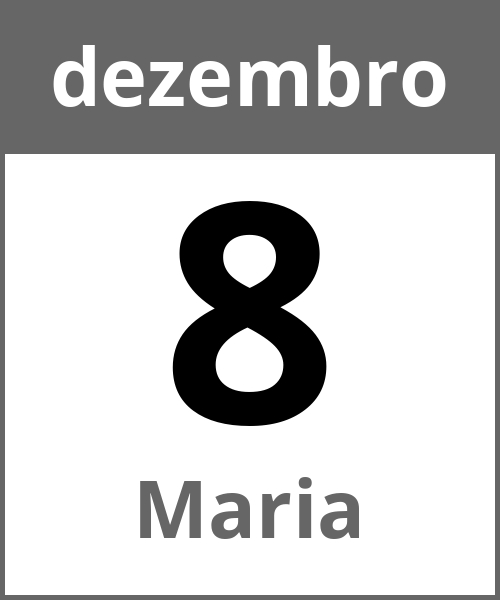 Festa Maria dezembro 8.12.