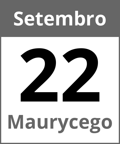 Festa Maurycego Setembro 22.9.