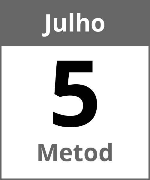 Festa Metod Julho 5.7.