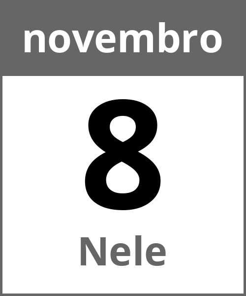 Festa Nele novembro 8.11.