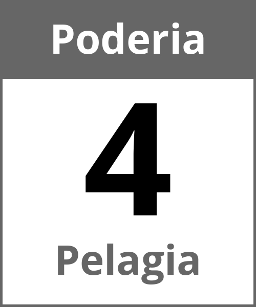 Festa Pelagia Poderia 4.5.