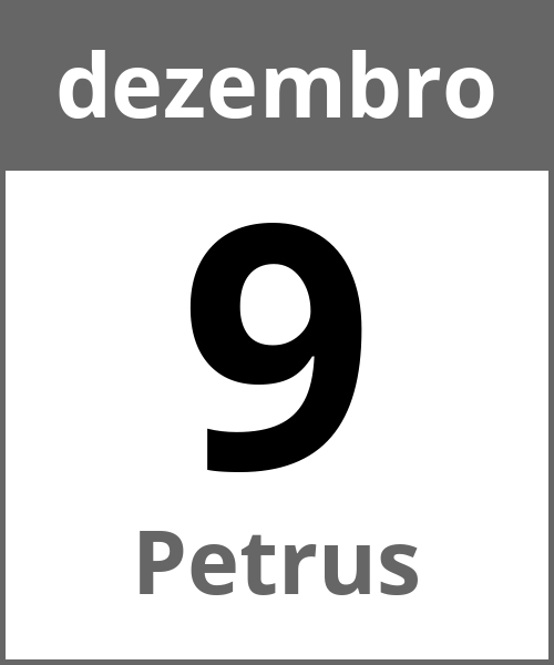 Festa Petrus dezembro 9.12.