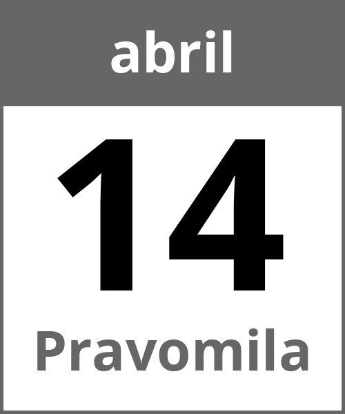 Festa Pravomila abril 14.4.