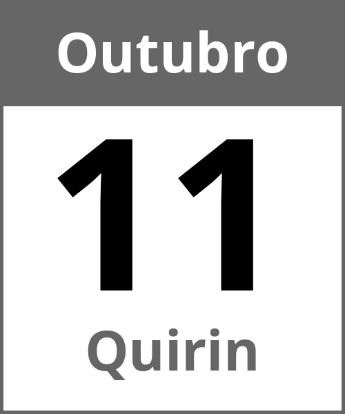 Festa Quirin Outubro 11.10.