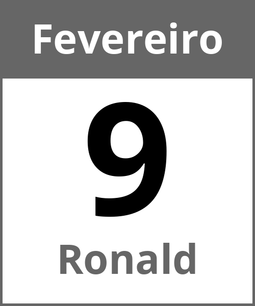 Festa Ronald Fevereiro 9.2.