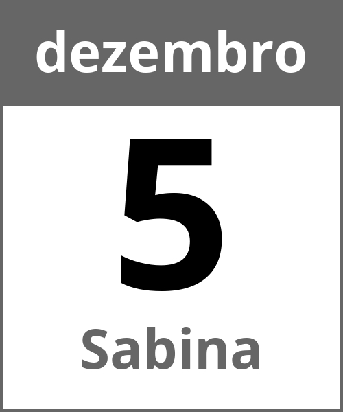 Festa Sabina dezembro 5.12.