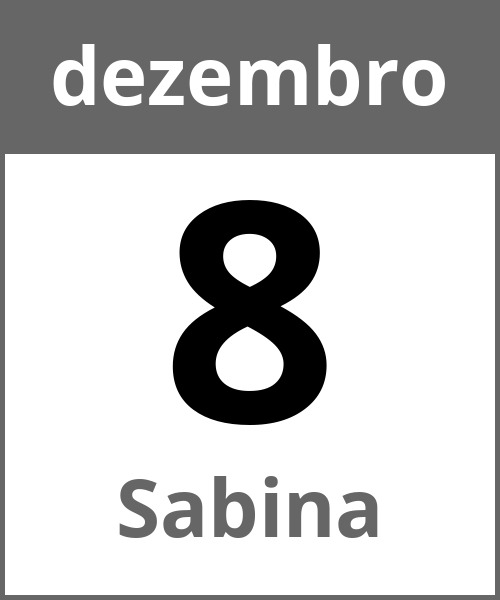 Festa Sabina dezembro 8.12.