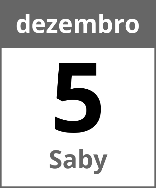 Festa Saby dezembro 5.12.