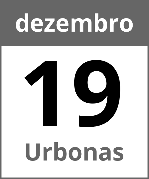 Festa Urbonas dezembro 19.12.