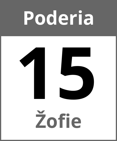 Festa Žofie Poderia 15.5.